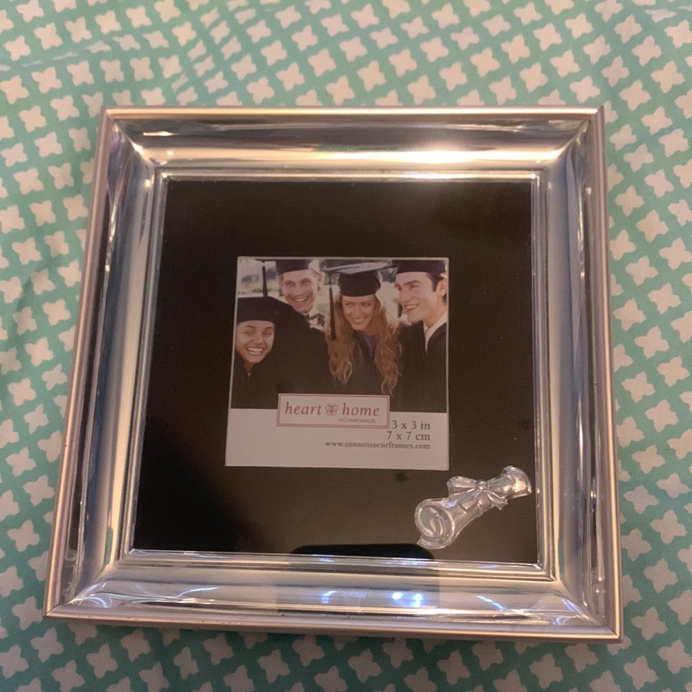 Silver 3x3 graduation frame. Never used